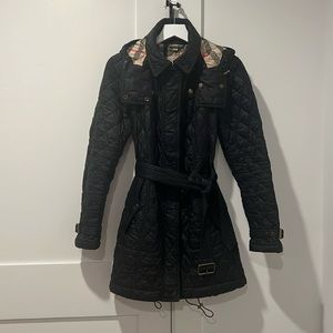 Burberry Quilted Jacket w Hood size L